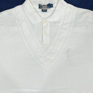 Ralph Lauren White mens polo shirt